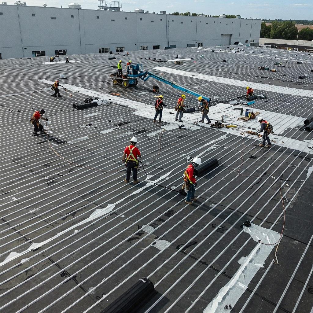 PVC commercial roofing system Portland Oregon